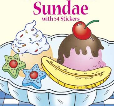 Make Your Own Ice Cream Sundae Sticker Activity Book Supply