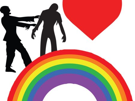 Zombies Heart Rainbows Sticker Online