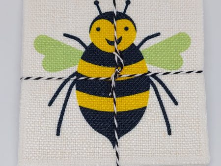 Bumble Bee Fabric Coaster Set Online Hot Sale