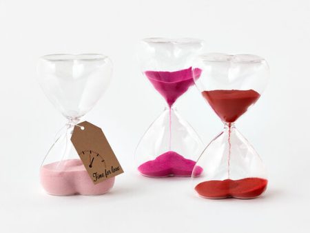 Time For Love Sand 5 Min. Assorted Glass Timer Online Hot Sale