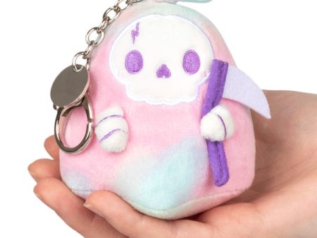 Micro Tie Dye Reaper Plush Keychain 3  Sale