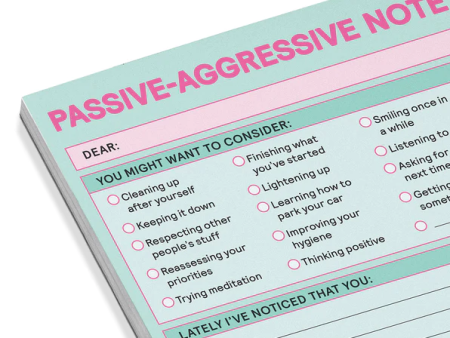 Passive-Aggressive Nifty Notes Pastel Fashion