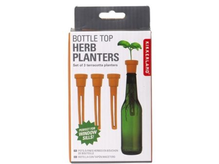 Bottle Top Herb Planters For Discount