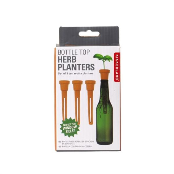 Bottle Top Herb Planters For Discount