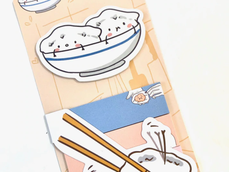 Dumpling Sticky Notes Nekoni on Sale