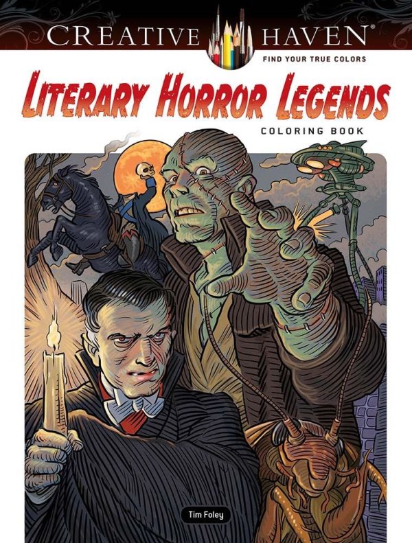 Literary Horror Legends Coloring Book Creative Haven For Discount