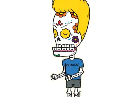 Beavis Sugar Skull Sticker Online Sale