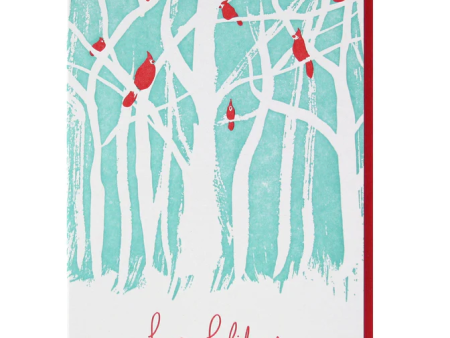 Card Birds In Woods Holiday Christmas For Sale