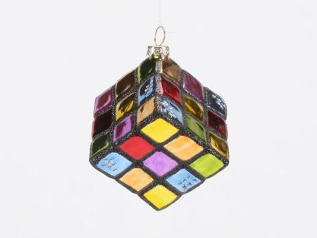 Rubik s Cube Glass Ornament For Cheap