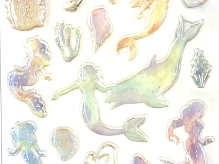 Mermaid Crystal Gel Stickers Version 1 Nekoni Online now