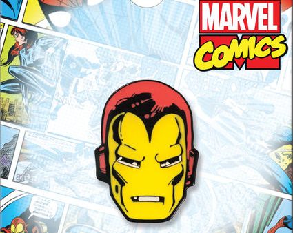 Marvel Iron Man Head Enamel Pin For Sale