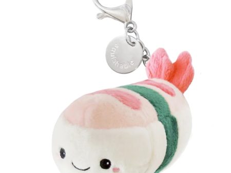 Micro Shrimp Sushi Plush Keychain 4  Online Hot Sale