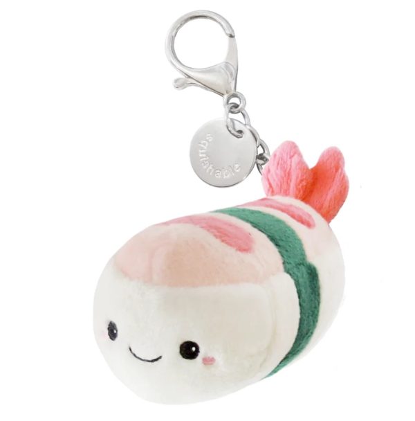 Micro Shrimp Sushi Plush Keychain 4  Online Hot Sale