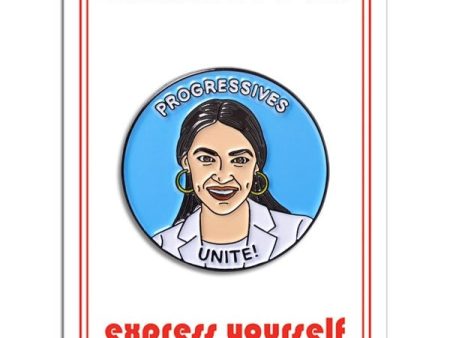 Ocasio-Cortez Enamel Pin Cheap