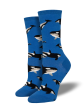 Whale Hello There Women s Crew Socks Blue on Sale