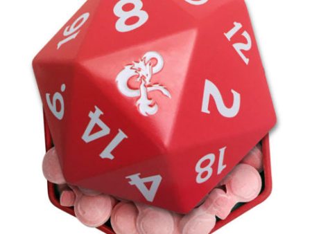 Dungeons & Dragons D20 + 1 Potion Cherry Sours Candy Tin on Sale