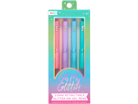 Oh My Glitter! 4 Colored Gel Pens Online