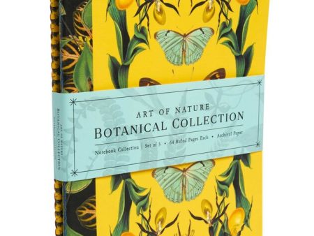 Botanical Collection Art Of Nature Set Of Three Linen Notebooks Online Hot Sale