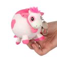 Micro Strawberry Cow Plush Keychain 3  Online