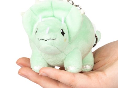 Micro Triceratops Plush Keychain 3  Supply