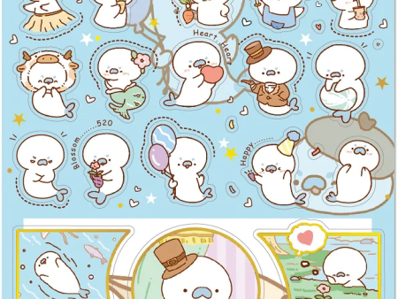 Seal Flat Stickers Nekoni Comics Fashion