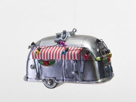 Christmas Airstream Glass Ornament For Discount