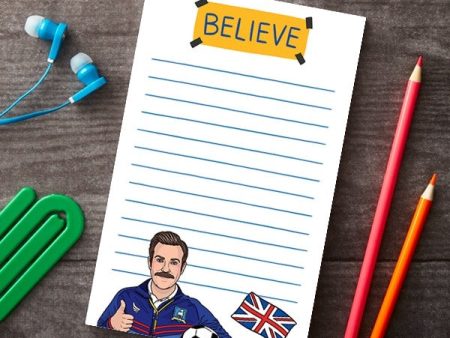 Ted Lasso Believe Notepad For Cheap