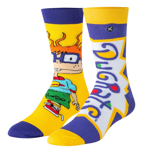 It s Chuckie Rugrats Split Men s Socks Nickelodeon Supply