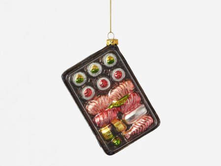 Sushi Bento Box Glass Ornament on Sale