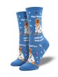 Dogtor Is In Women s Crew Socks Blue Online Hot Sale