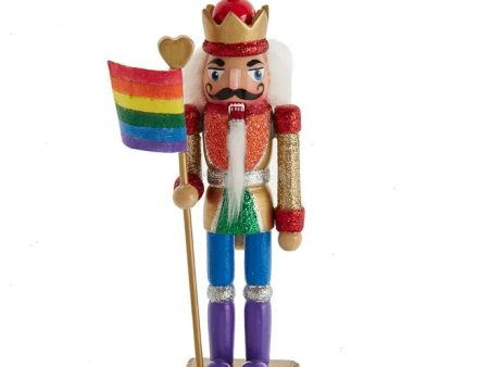 Gay Pride Nutcracker Wood Ornament Cheap