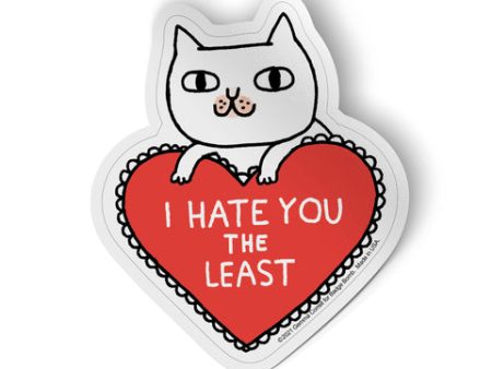 I Hate You The Least Sticker on Sale