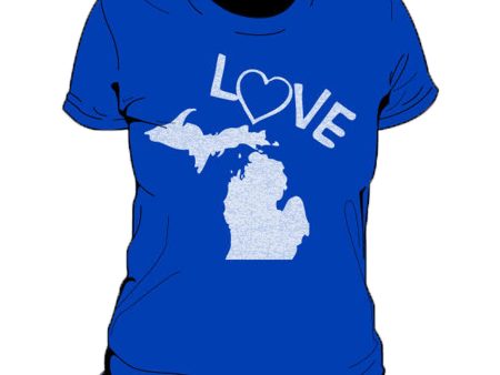 Love Michigan Women s T-Shirt For Sale