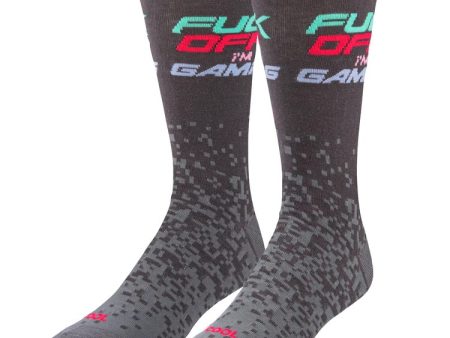 Fuck Off I m Gaming Men s Socks Gray on Sale