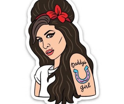 Amy Winehouse Die Cut Sticker Supply