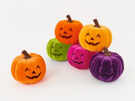 Flocked Jack O Lantern Assorted 9  Hot on Sale