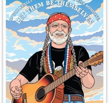 Willie Nelson Be Themselves Die Cut Sticker Online Hot Sale