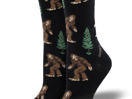 Bigfoot Women s Crew Socks Black Fashion