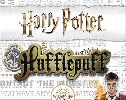 Harry Potter Hufflepuff Name Enamel Pin Hot on Sale