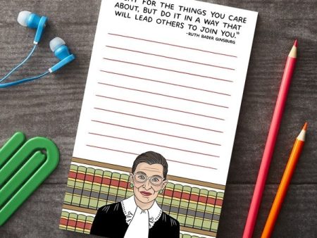 Ruth Bader Ginsburg Notepad Hot on Sale