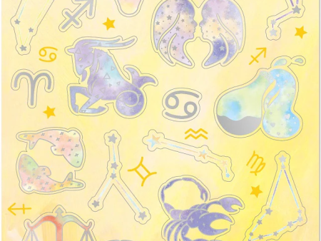 Astrology Zodiac Crystal Gel Stickers Version 2 Nekoni Fashion