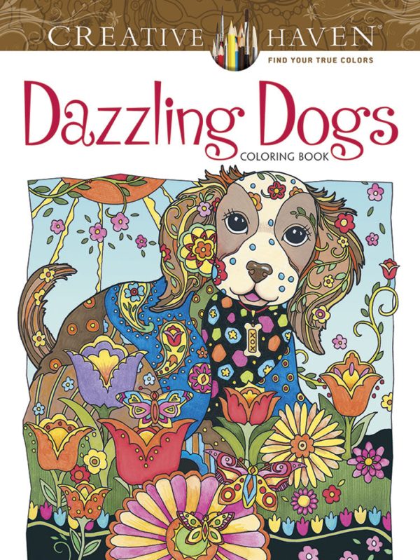 Dazzling Dogs Coloring Book Creative Haven Hot on Sale