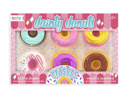 Dainty Donuts 6 Scented Erasers Hot on Sale