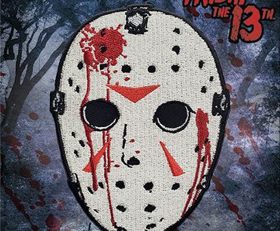 Friday The 13th Jason Mask Iron-On Patch Hot on Sale