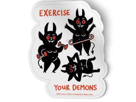 Exercise Your Demons Sticker Online