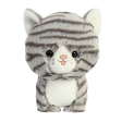 Grey Tabby Cat Plush 7  Discount