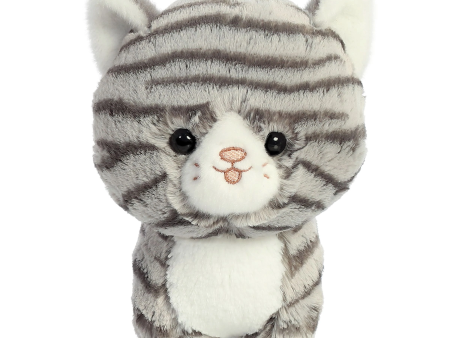 Grey Tabby Cat Plush 7  Discount