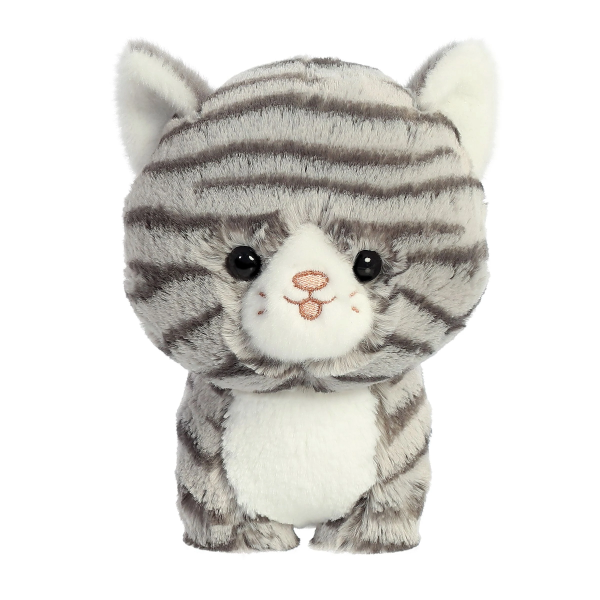 Grey Tabby Cat Plush 7  Discount