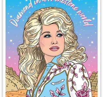 Dolly Parton Diamond Die Cut Sticker Online now