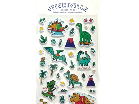 Stickiville Dino-Mite Stickers Puffy Fashion